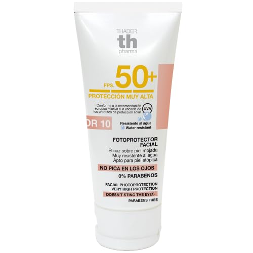 TH Pharma Facial Sunscreen SPF 50+ – Water Resistant, Lightweight Daily Sun Protection, Available in Color (#10)