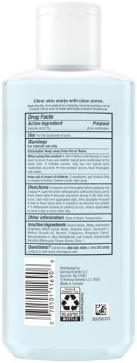 Oil Eliminating Neutogena Acne Treatment Astringent Toner for Face, Salicylic Acid Pore Cleanser, Clears Breakouts, Controls Oil, 8 oz