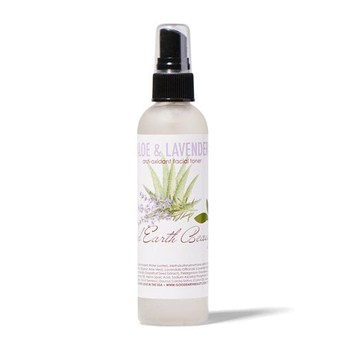 Natural Facial Toner Mist - Anti Oxidant Aloe & Lavender - for All Skin Types 4 Ounce