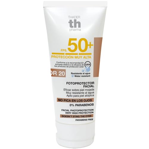 TH Pharma Facial Sunscreen SPF 50+ – Water Resistant, Lightweight Daily Sun Protection, Available in Color (#20)