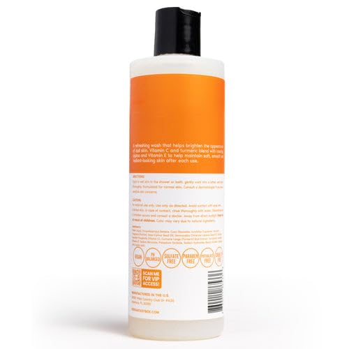 Her Fantasy Box | Vita C Bright Turmeric Body Wash – Antioxidant‐Rich Citrus Cleanser with Vitamin C & Turmeric for Radiant, Even-Looking Skin, Moisturizing Vegan Formula (16 oz)