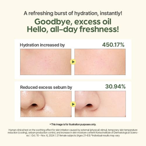 I’m From Mugwort Fluid Cream, Lightweight Calming Moisturizer, Hydrating & Skin Balancing, Sensitive Skin, Vegan Korean Skin Care 1.69fl.oz