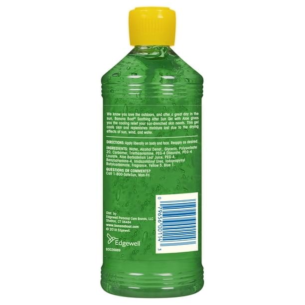 Soothing After Sun Aloe Gel For Sunburn Relief, All Skin After Sun Protection, 16 Fl Oz, FORMULATED WITH ALOE & VITAMIN E, PROVIDES SUNBURN RELIEF