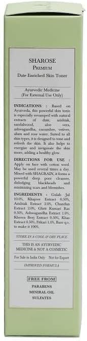 Shahnaaz-Husain's Sharose Premium Date Enriched Skin Toner, 100ml