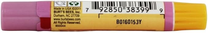 Burt's Bees Lip Shimmer, 100% Natural Moisturizing, with Peppermint Oil, Guava, 0.09 Oz - 5 Pack