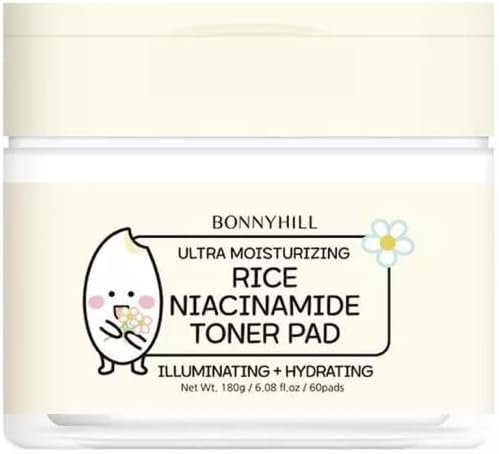 Bonnyhill Rice Niacinamide Facial Toner Pads