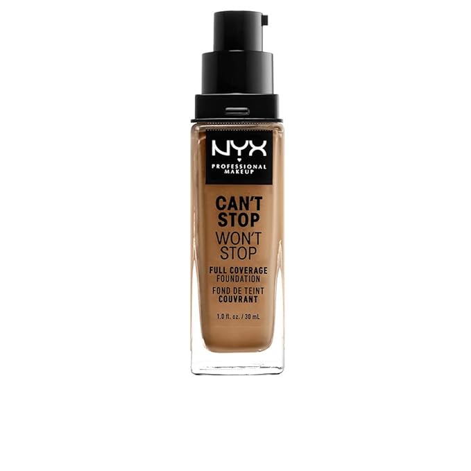 NYX PROFESSIONAL MAKEUP Can't Stop Won't Stop Foundation, 24h Full Coverage Matte Finish - Golden