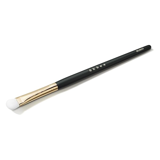 SOO ADOR okhee Base Eyeshadow Brush NUN01 – Professional Korean Eye Makeup Brush, Large Blending Brush for Smooth Base Application, Minimal Fallout