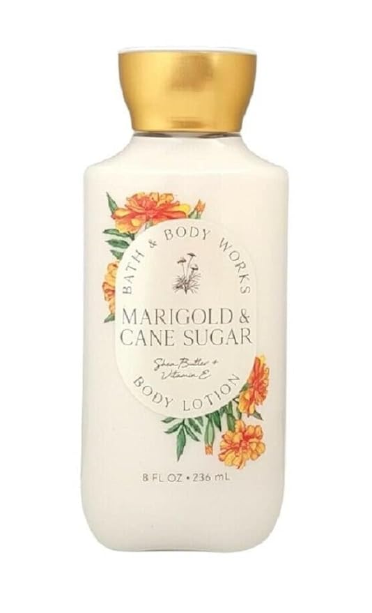 Bath and Body Works Super Smooth Body Lotion Sets Gift For Women 8 Oz (8 Fl Oz (Pack of 1), Marigold & Cane Sugar)