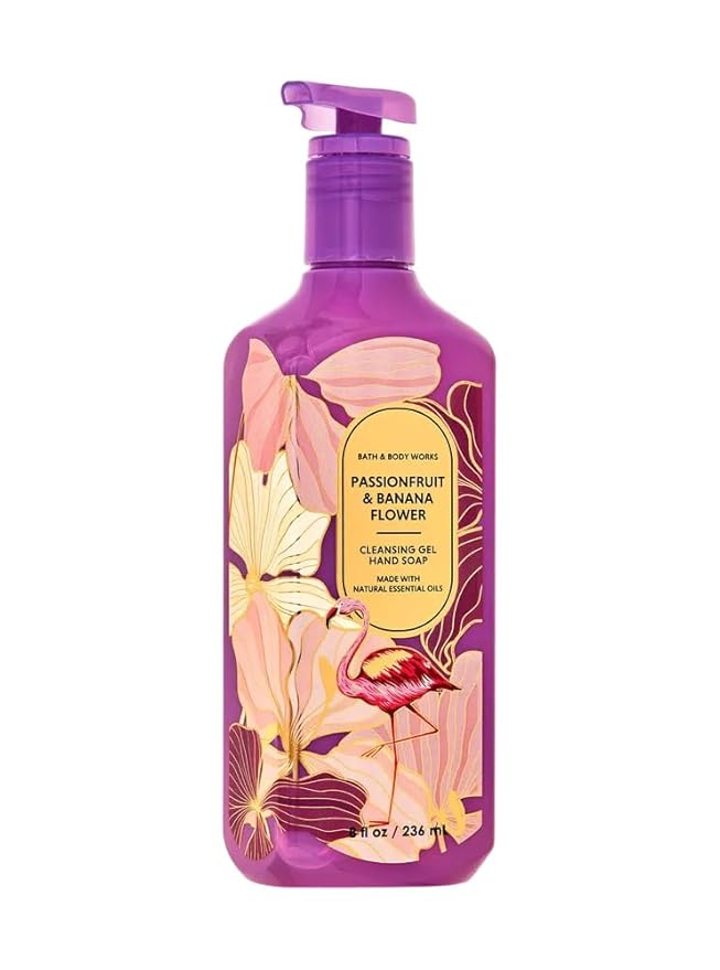 Bath & Body Works Passionfruit & Banana Flower Hand Soap, Cleansing Gel, 8 Fl Oz (Passionfruit & Banana Flower)