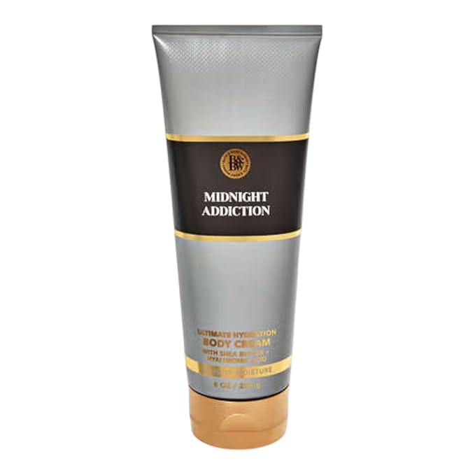 Bath & Body Works Ultimate Hydration Body Cream Gift Set For Women, 8 Fl Oz (Midnight Addiction)