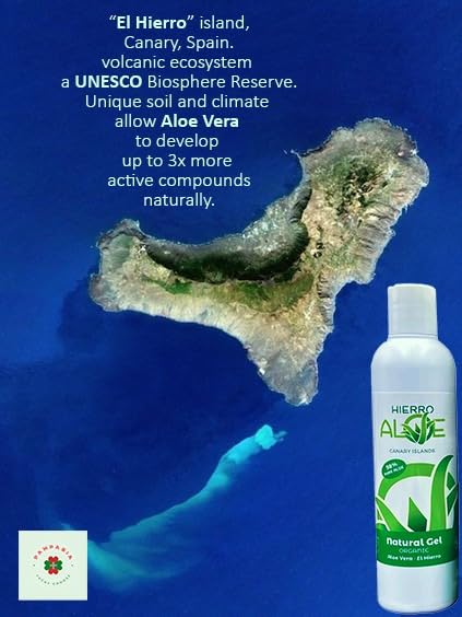 Aloe Vera Gel. Skin care. Lotion. Natural Gel 100 ml (98% Pure Aloe Vera Juice). 100% Pure Aloe transparent Gel Natural de Aloe Vera (organico) 98%. (3.4 Oz.)