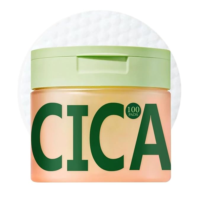 Toner & Cleansing Pads with Centella Asiatica, 100 Count, Daily Exfoliating & Soothing Hydrating Face Pads with with Snail Mucin, Niacinamide, Peptides & Centella, Gently Removes Makeup & Impurities