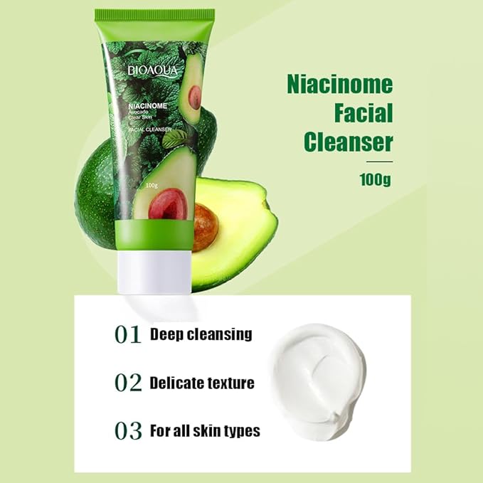 Avocado Skincare 6pcs Set – Purifying Cleansing Balm, Moisturizing Toner, Eye Cream, Essence, and Essence Cream – Hydrating & Nourishing Facial Care for Smooth, Radiant Skin Holiday Gift Box