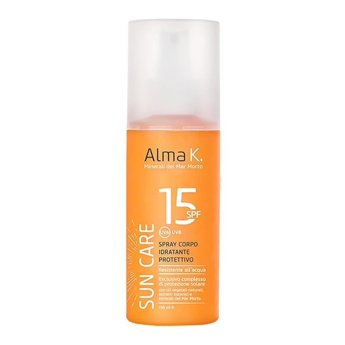 Alma K Protective Moisturizing SPF 15 Body Spray - Hydrating Sunscreen Lotion for Body - Body Mist Sunscreen - Body Spray Sun Protection - 5.1 oz