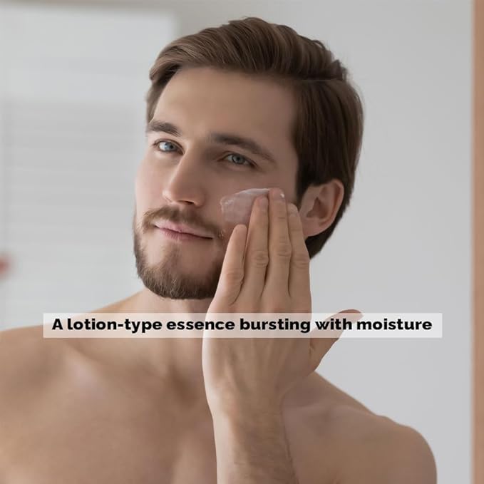 PRETTYSKIN No.1 Black Homme All-in-One Essence for Men – 3.71 fl.oz | Toner+Lotion+Cream in One | Lightweight Face Moisturizer with Hyaluronic Acid & Natural Extracts | Fast-Absorbing Daily Skincare
