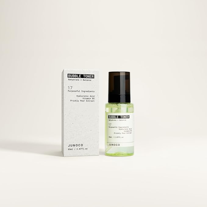 JUNO & Co. Bubble Toner for Face Rehydrating and Balancing Facial Toner 85ml/2.87 Fl Oz