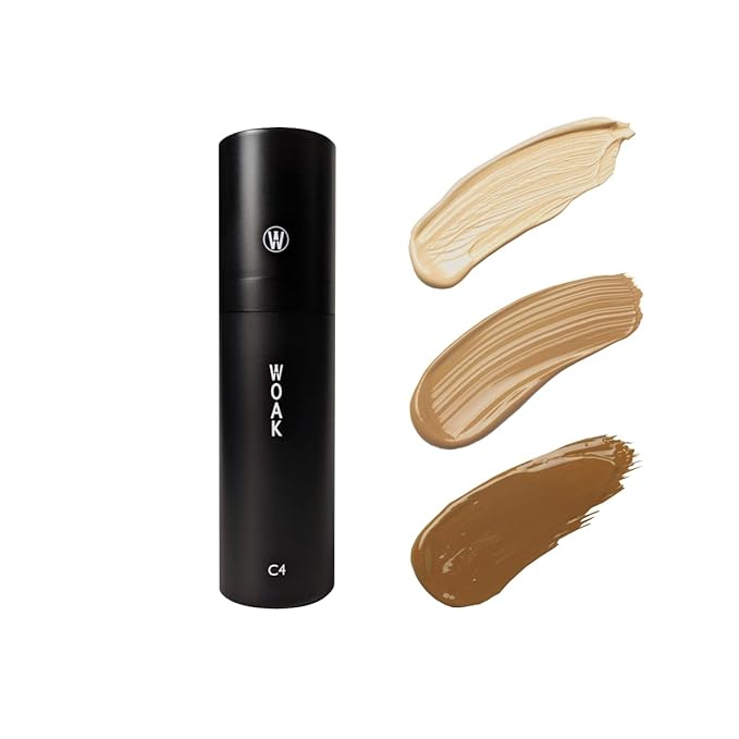 WOAK C4 – Men's Tinted Moisturizer BB CC Cream Foundation – Color Correcting Camo Complex – Hybrid Skin Care (Light)