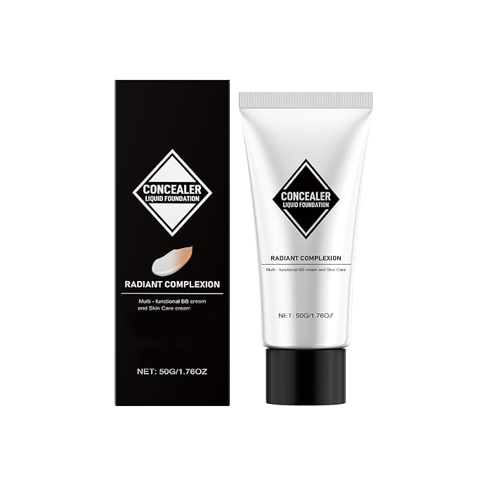 Multi-Functional Concealer BB Cream, With Aloe Vera & Hyaluronic Acid, Lightweight Coverage & Hydration, Long-Lasting Wear, Travel-Friendly Tube, 1.76oz