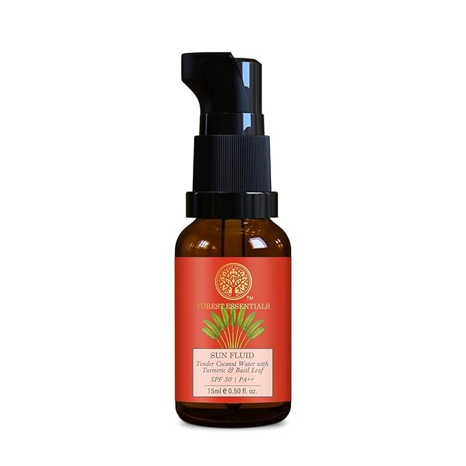 Forest-Essential's Skincare Morning Ritual Mini Gift Set, Face Wash, Toner, Sunscreen, 3 Pieces