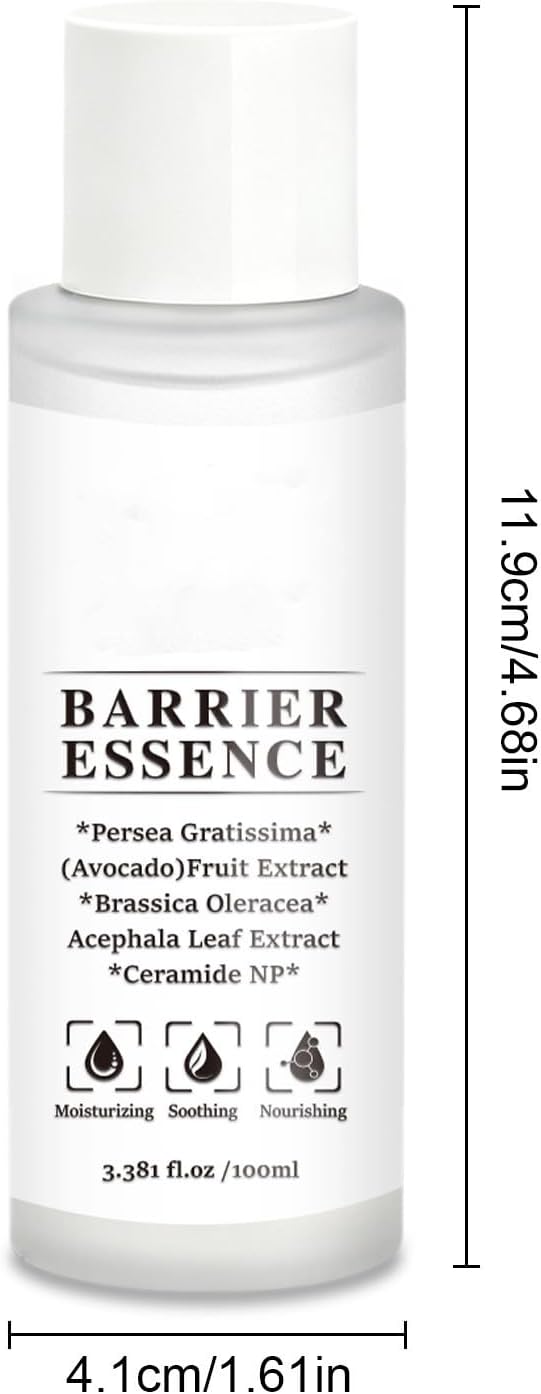 Barrier Enhancing Toner to Essence, Daily Skin Barrier Care Serum for Sensitive Skin, Hydrating Soothing Essence Toner with Ceramide, Deep Hydration & Silky Finish, 3.381 fl. oz