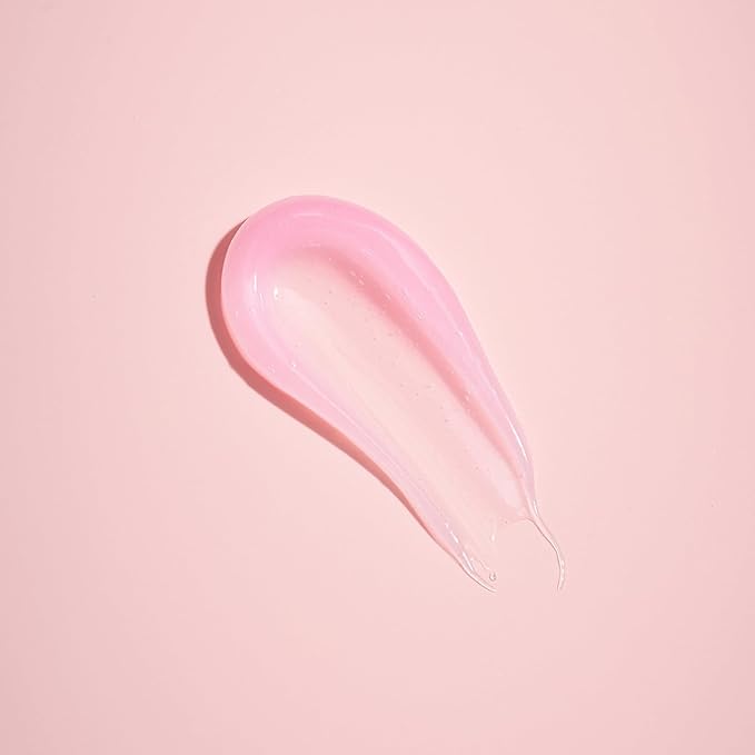 Lip Glowy Balm Cherry Blossom, Lip Gloss enriched with Shea Butter, Wolfberry Extract & Hyaluronic Acid Complex for Plumping Finish - Light Weight Travel Size for Men and Women