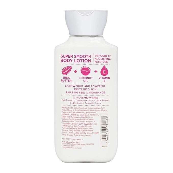 Bath & Body Works A Thousand Wishes Super Smooth Body Lotion, 8.0 Ounce