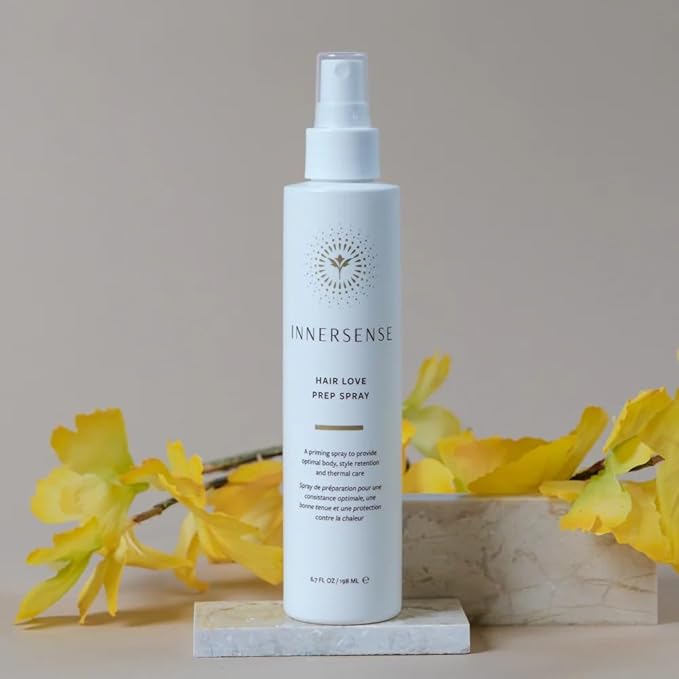 INNERSENSE Organic Beauty - Natural Hair Love Prep Spray | Thermal Care, Style Retention, Bodifying | Non-Toxic, Cruelty-Free, Clean Haircare (2 Pack - 2 fl oz | 59.1 mL each)