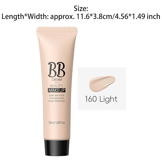 Aislor Tinted Moisturizer BB Cream Natural Finish Foundation for Women Multi Purpose Makeup Provides Hydration and Smooth Skin Oil Free Lightweight Feel Light Nude One Size