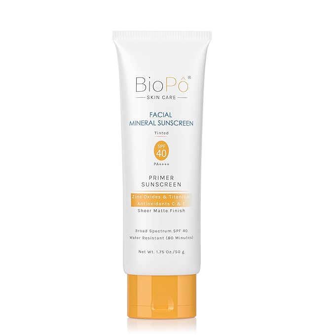 Tinted Mineral Sunscreen for Face SPF 40 – Lightweight Matte Formula with Zinc Oxide & Titanium Dioxide – Lightweight Matte Finish, Sheer Tint, Non-Greasy Texture, 1.75 oz