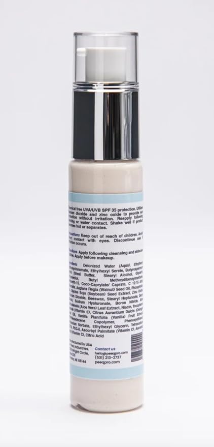 Peeq Pro Titanium Dioxide Sunscreen, SPF 35, 1.7 oz, Broad Spectrum Protection