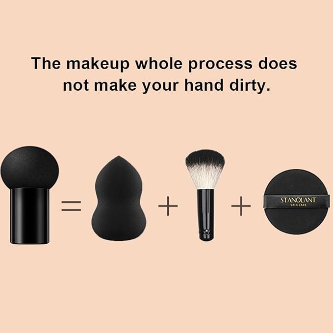 Mushroom Head Air Cushion BB Cream, Concealer Lasting Nude Makeup Moisturizing Brightening Pigment CC Liquid Foundation