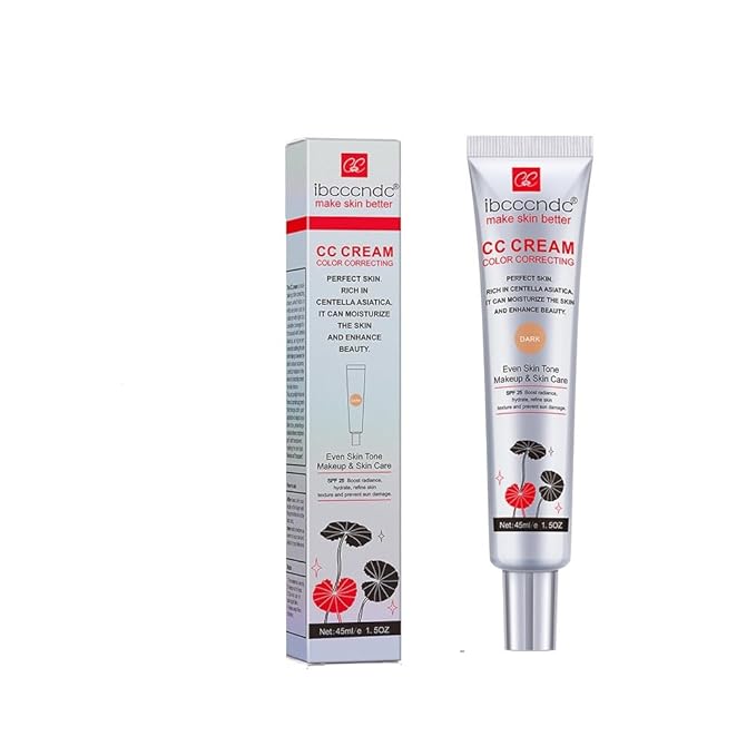 Generic CC Cream Concealer with Centella Asiatica, Moisturizing Pore Care Formula for Before Foundation Application, Ibcccndc (ibcc Centella cc Cream #1 (dark), 45ml)