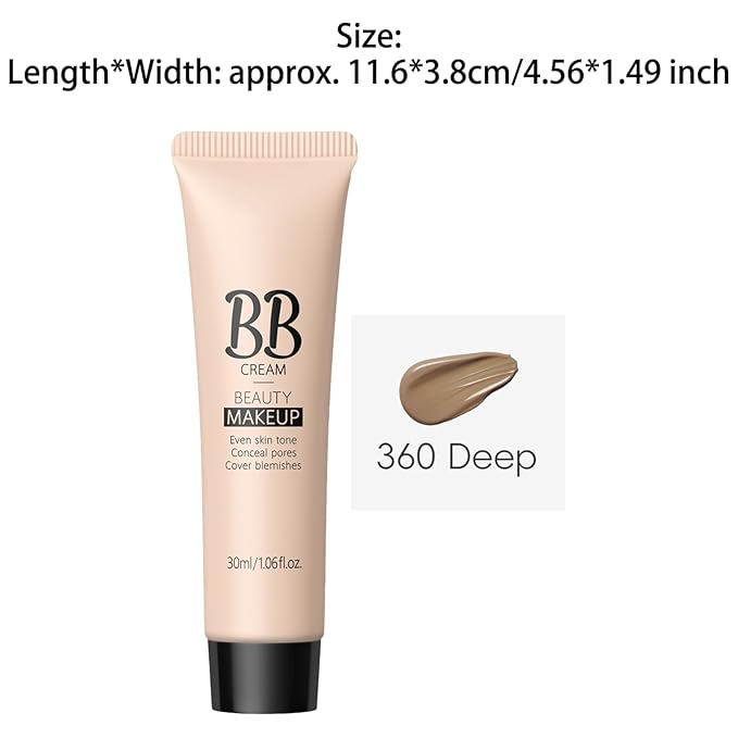 Aislor Tinted Moisturizer BB Cream Natural Finish Foundation for Women Multi Purpose Makeup Provides Hydration and Smooth Skin Oil Free Lightweight Feel Brown One Size