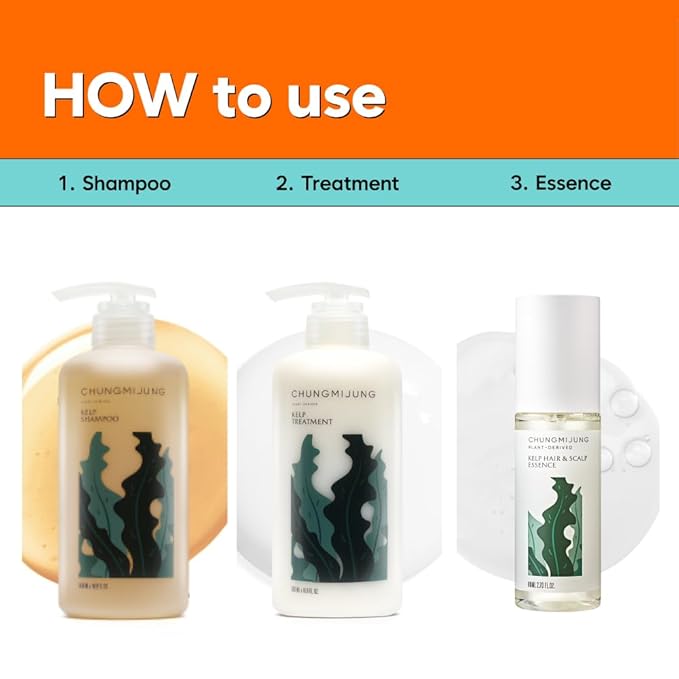 Kelp Treatment, for Dry and scalp and hair, Strengthening and Hydrating, Laminaria Japonica Extract, Korean Hair Care Product 16.9 fl.oz.(500ml), White