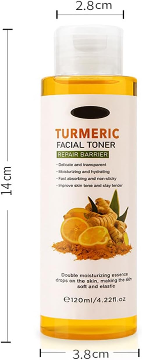 Turmeric Toner, Long-Lasting Hydration, Soothing, Evens Skin Tone for Face Hydrating Facial Toner for Women, Moisturizing Face for Dry Oily Skin 4.22 oz