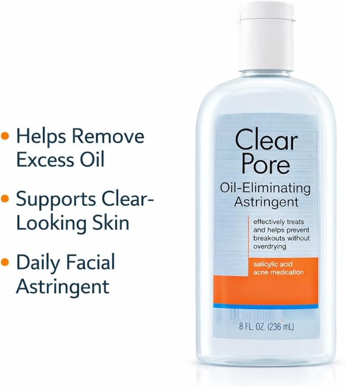 Facial Toner for Oily Skin, Daily Face Toner for Balanced and Refreshed Appearance, Lightweight Liquid Skin Care Step, 8 fl oz