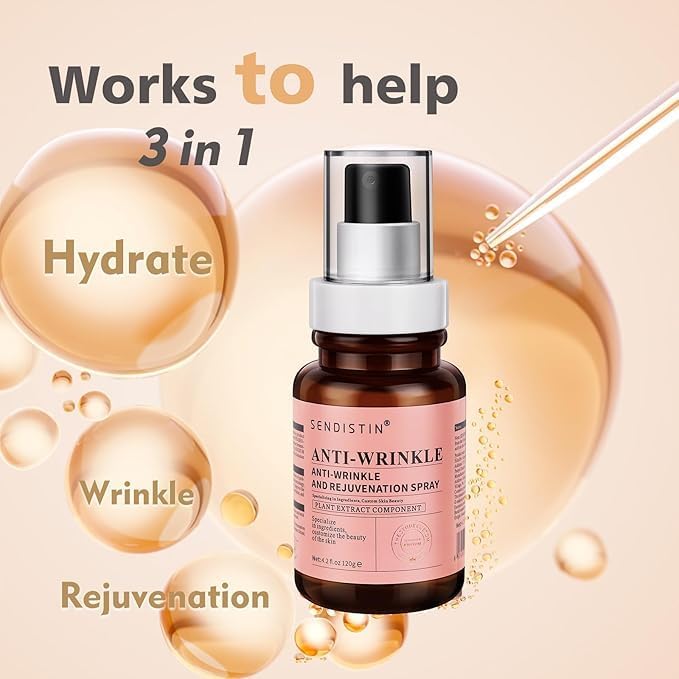 Facial Mist Hydration Spray, Soothing Sensitive Skin - Anti Wrinkle & Face Toner Spray for All Skin Types (4.2 OZ) (Pack of 2)