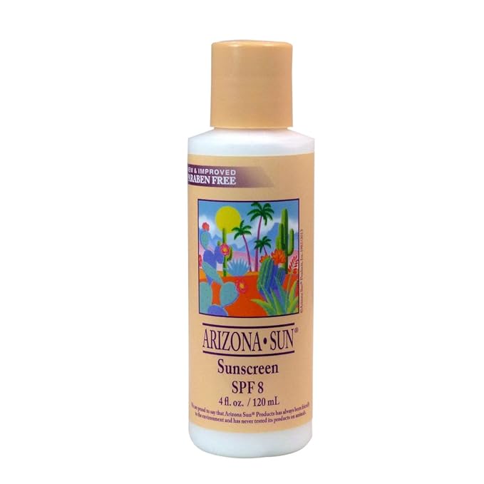 Arizona Sun Sunscreen SPF 8 – 4 oz – A Sun Protection Sun Screen Lotion - Oil Free -Face and Body Sunblock– Sun Block for Outdoors