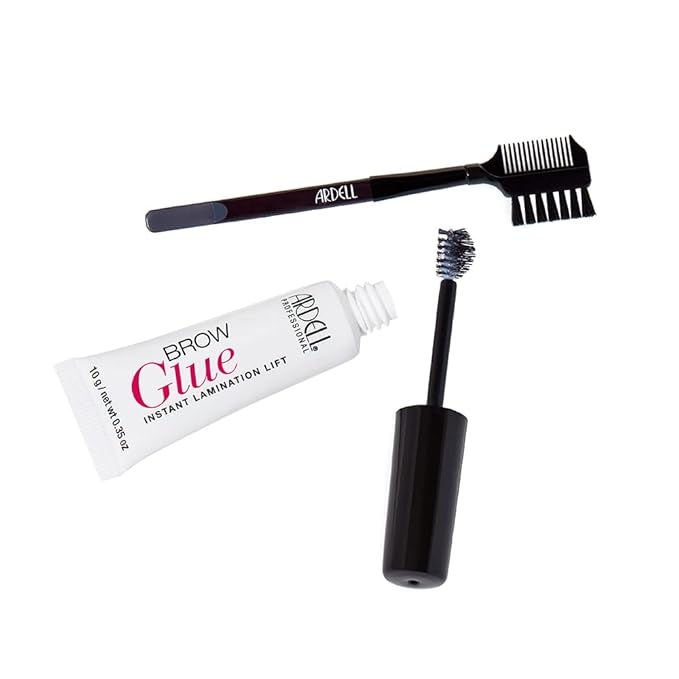 Ardell Brow Glue Clear – Strong Hold Clear Eyebrow Gel for Lamination Lift, Long-Lasting Brow Gel Styler for Shaping & Setting Brows, 0.35 oz