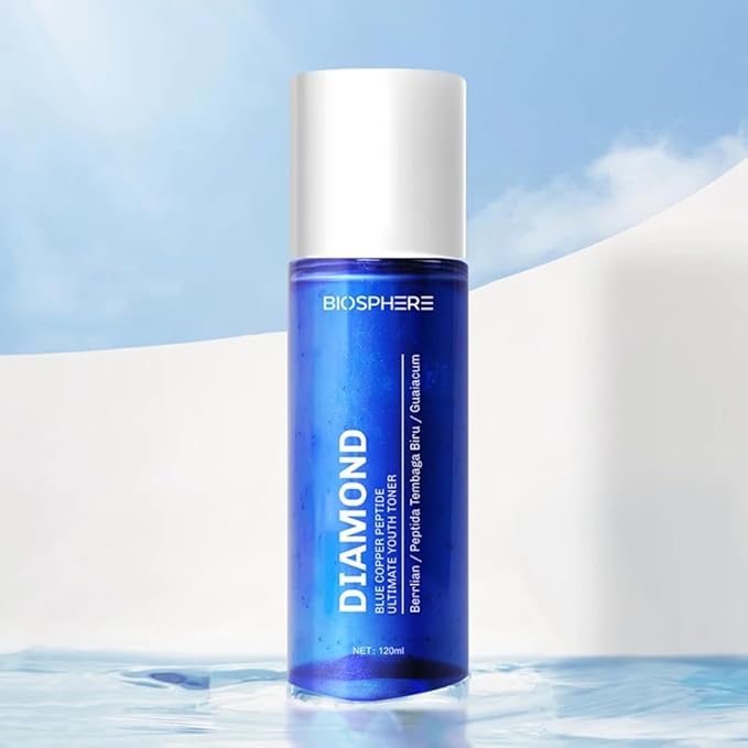 Diamond Blue Copper Peptide Essence Toner, Brightening and Firming, Youth-Restoring Facial Toner