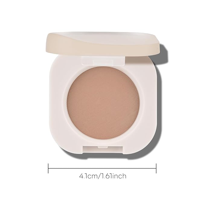 KYDA Nude Rosy Brown Matte Eyeshadow Single, Matte Brown Eyeshadow for Eyes and Brows, Ultra-fine Lightweight, Crease-proof High Pigmented Formula, Netural Mini Eyes Makeup, Cinnamon Tea