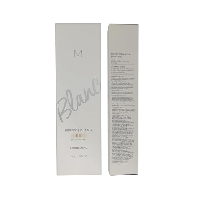 Moisturizing & Brightening Makeup for m.i.s.s.h.a M Perfect Blanc B.B Creams (1.35fl.oz.), No.21 Vanilla