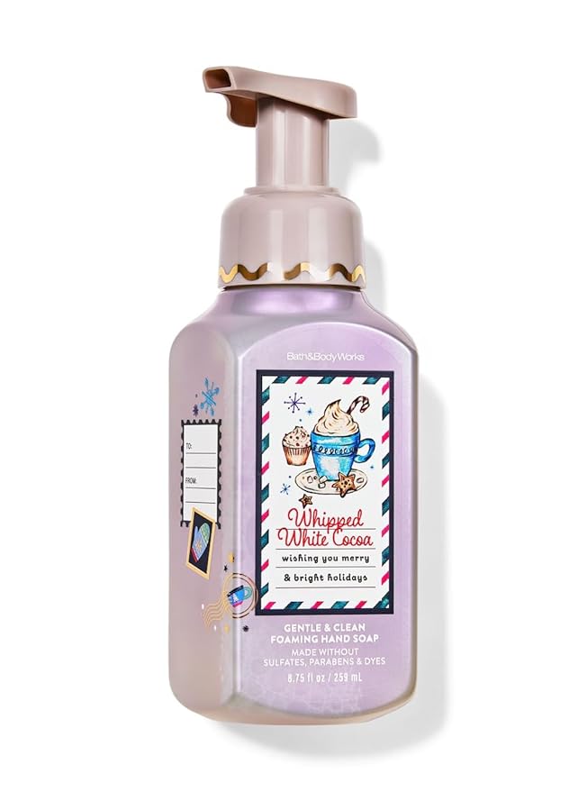 Bath & Body Works Whipped White Cocoa Gentle Foaming Hand Soap 8.75 oz (Whipped White Cocoa)