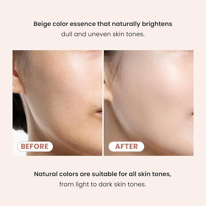 TIRTIR Mask Fit Tone Up Essence | Tinted Moisturizer, All-in-one base, Glass skin look, Deep Hydration, Long-lasting, Natural Coverage, Lightweight, Make-up free look