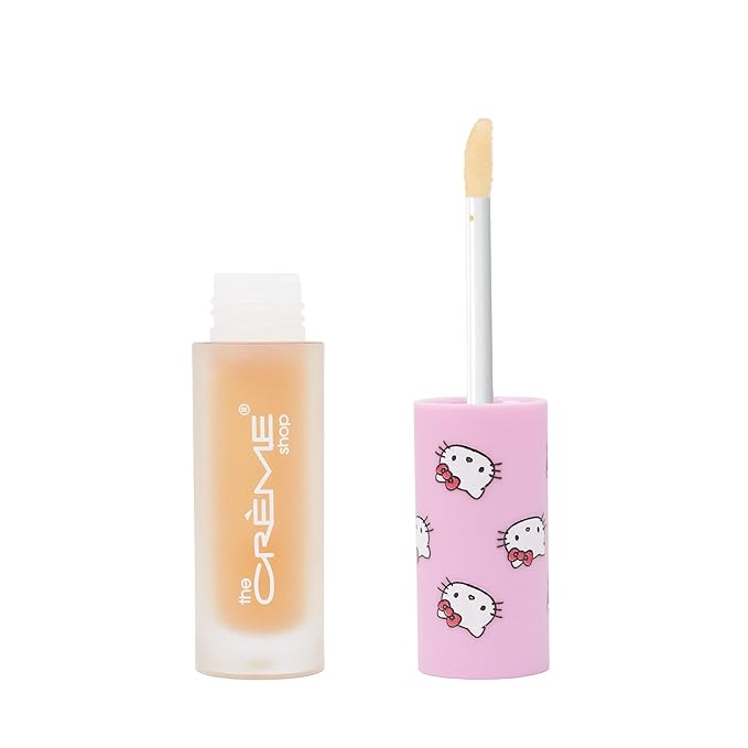The Crème Shop x Hello Kitty | Kawaii Kiss Moisturizing Lip Oil - Vanilla Mint | Ultra Hydrating Lip Moisturizer | Clear, Lightweight Jelly Gloss