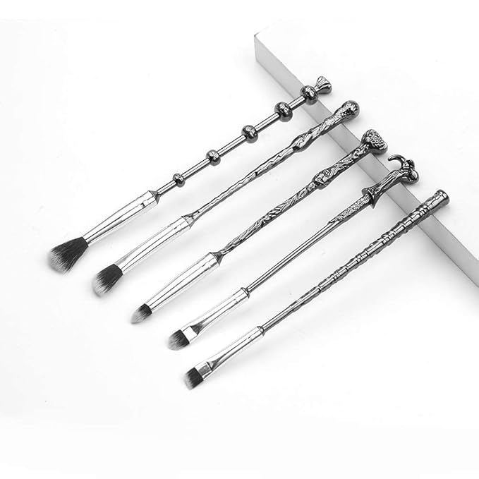 5 PCS Harry Gifts Makeup Brushes Wand Brushes Set for Foundation Blending Blush Concealer Eyebrow Face Powder Potter