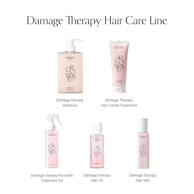 GROWUS Damage Therapy Hair Milk (5.41 fl oz) | Leave-In Hair Essence Lotion for Dry Frizzy Hair | Hydrating & Non-Greasy Volume Support K-Beauty