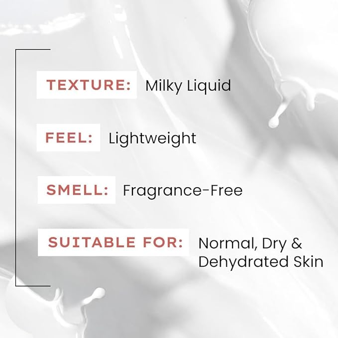 Hy.phen 7% Ceramides-NMF Milky Face Toner Essence | 5% Glass Skin Blend of Rice Water, Oatmeal & Snow Mushroom Extracts |Hydrates & Nourishes| Alcohol Free Toner| for All Skin Types - 100ml