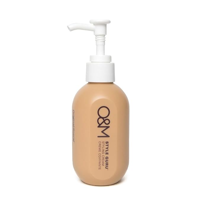 O&M Style Guru Styling Cream, Lightweight Texture Cream for Volume Shine Frizz Control, Adds Soft Movement to Blow Outs, Vegan Cruelty Free with Macadamia Oil Shea Butter UV Protection, 150ml